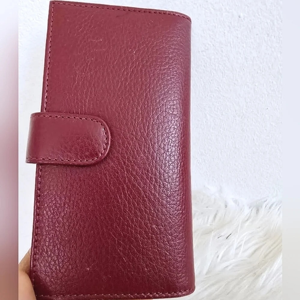 Classy Red Genuine Leather Wallet 🌴